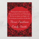 Search for goth red and black wedding invitations White