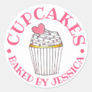 Search for homemade cupcakes stickers Made with love