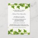 Search for ivy bridal shower invitations Elegant