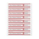 Search for red white check return address labels Geometric