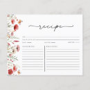 Search for chic recipe cards Bridal shower