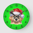 Search for golden retriever christmas art Santa claus
