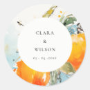 Search for oranger wedding stickers Modern elegant
