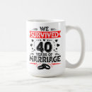 Search for 40th wedding anniversary mugs Wife