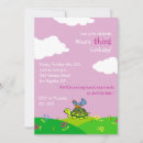 Search for tortoise 5x7 invitations Pink