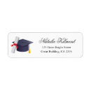 Search for party hat return address labels Graduation