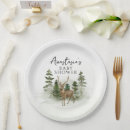 Search for rustic baby shower plates Woodland
