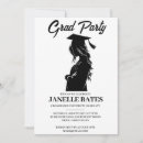 Search for ceremony graduation invitations Black and white