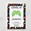 Search for video game party invitations Level unlocked