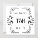 Search for monogram save the dates Botanical