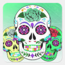 Search for colourful skull stickers Green