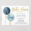 Search for twin baby boy shower invitations Blue