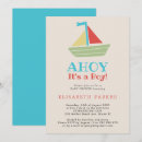 Search for ahoy its a boy invitations Nautical