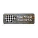 Search for lumberjack return address labels Country