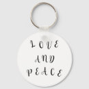 Search for peace is love key rings Lovely