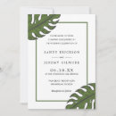 Search for green leaf wedding invitations Green and white