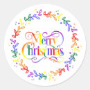 Search for gay pride rainbow stickers Xmas