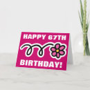 Search for 67th birthday cards For her