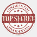 Search for top secret confidential stickers Red