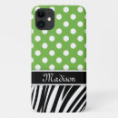 Search for green zebra iphone cases Black