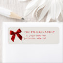 Search for red ribbon return address labels Cute