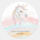 Search for purple unicorn stickers Gold glitter