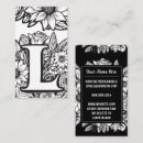 Search for initial l business cards Elegant
