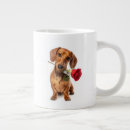 Search for dachshund love mugs Valentine