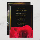 Search for black red gold wedding invitations Minimalist