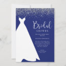 Search for royal blue silver bridal shower invitations Elegant