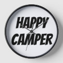 Search for outdoor clocks Happy camper