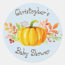 Search for blue pumpkin stickers Pumpkin baby shower