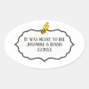 Search for meant to bee wedding stickers Honey