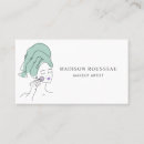 Search for face makeup artist business cards Minimalist