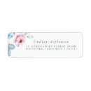 Search for blue roses return address labels Dusty blue flowers