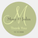 Search for letter wedding stickers Thank you