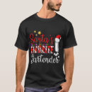Search for christmas bartender tshirts Santa