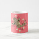Search for gold and coral mugs Floral