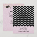 Search for chevron graduation invitations Pink