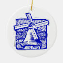 Search for dutch windmill christmas tree decorations Blue