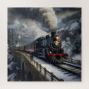 Search for train snow puzzles Mountains