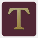 Search for letter t monogram stickers Gold