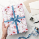 Search for white floral wrapping paper Pink flowers