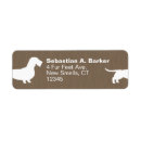 Search for wire return address labels Dachshund