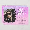Search for girly sweet 16 invitations Calligraphy script