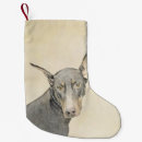 Search for doberman christmas stockings Dobie