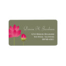 Search for lotus flower return address labels Lily
