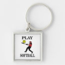 Search for softball player key rings Sports