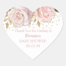 Search for heart baby shower stickers Glitter