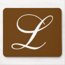 Search for initial l mouse mats Monogrammed